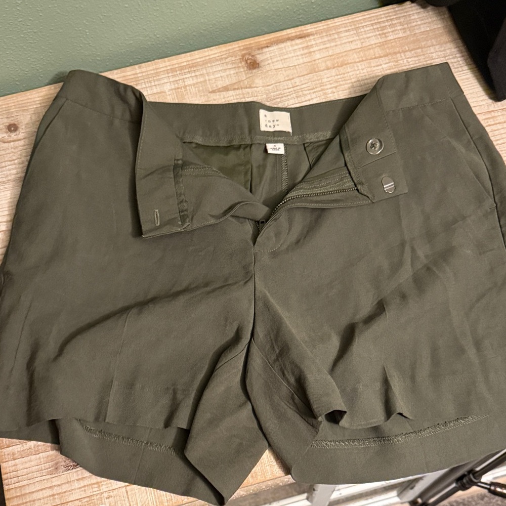 A New Day Dark Green Shorts